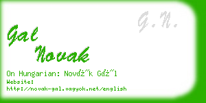 gal novak business card